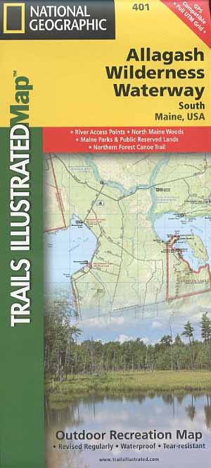 Allagash Wilderness Waterway South Outdoor Recreation Map Book Allagash South